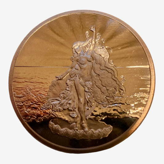 Aphrodite 1 oz copper round