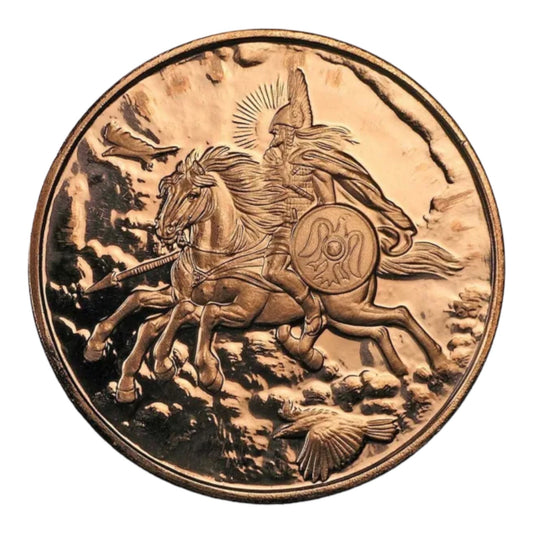 Odins Steed 1 oz Copper Bullion Round