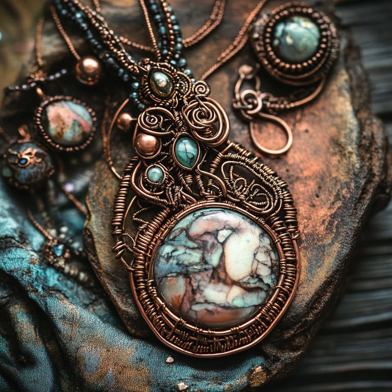 copper necklace, the basics of making jewelry