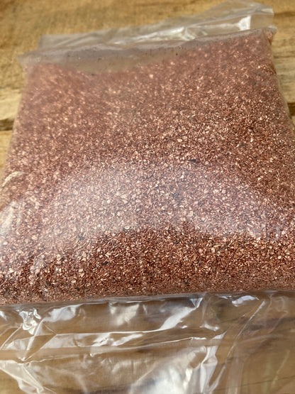 5 lb. 99.9% Pure Copper Shavings Grains Chop Grain Casting Smelting Granulate