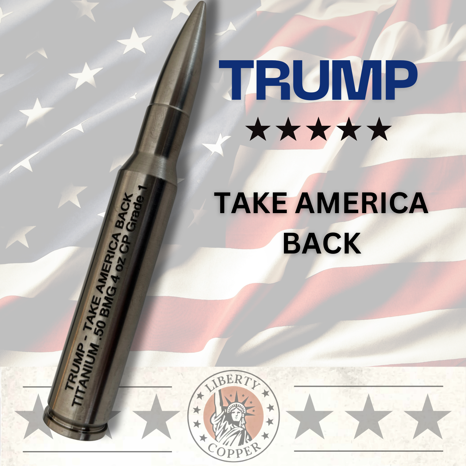 Take America Back - 4 oz Titanium BMG - Bullion