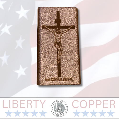 Jesus - 5 oz .999 Fine Copper Bullion Bar