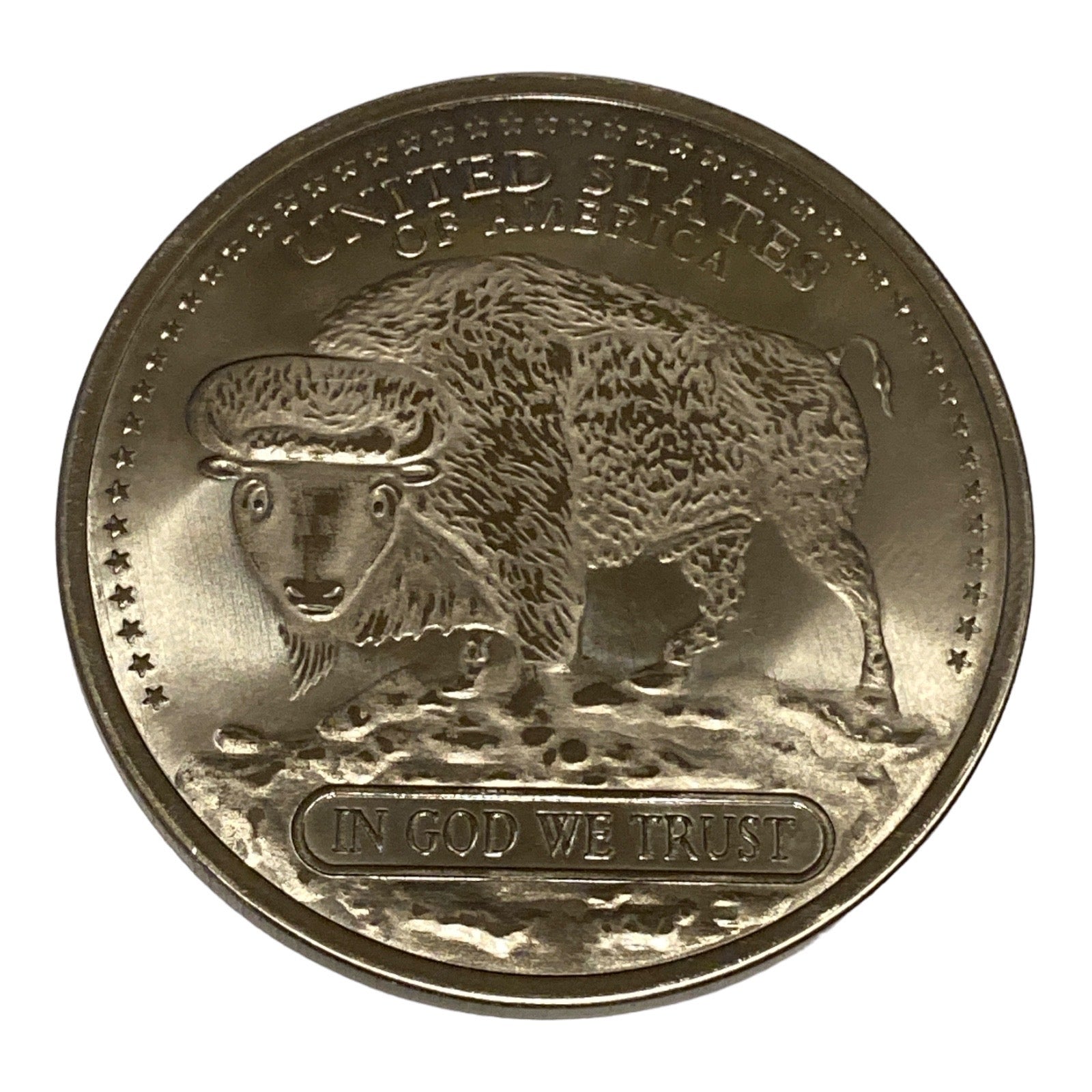 Indian Head with Buffalo - 1 Oz .999 Fine Titanium Bullion Round