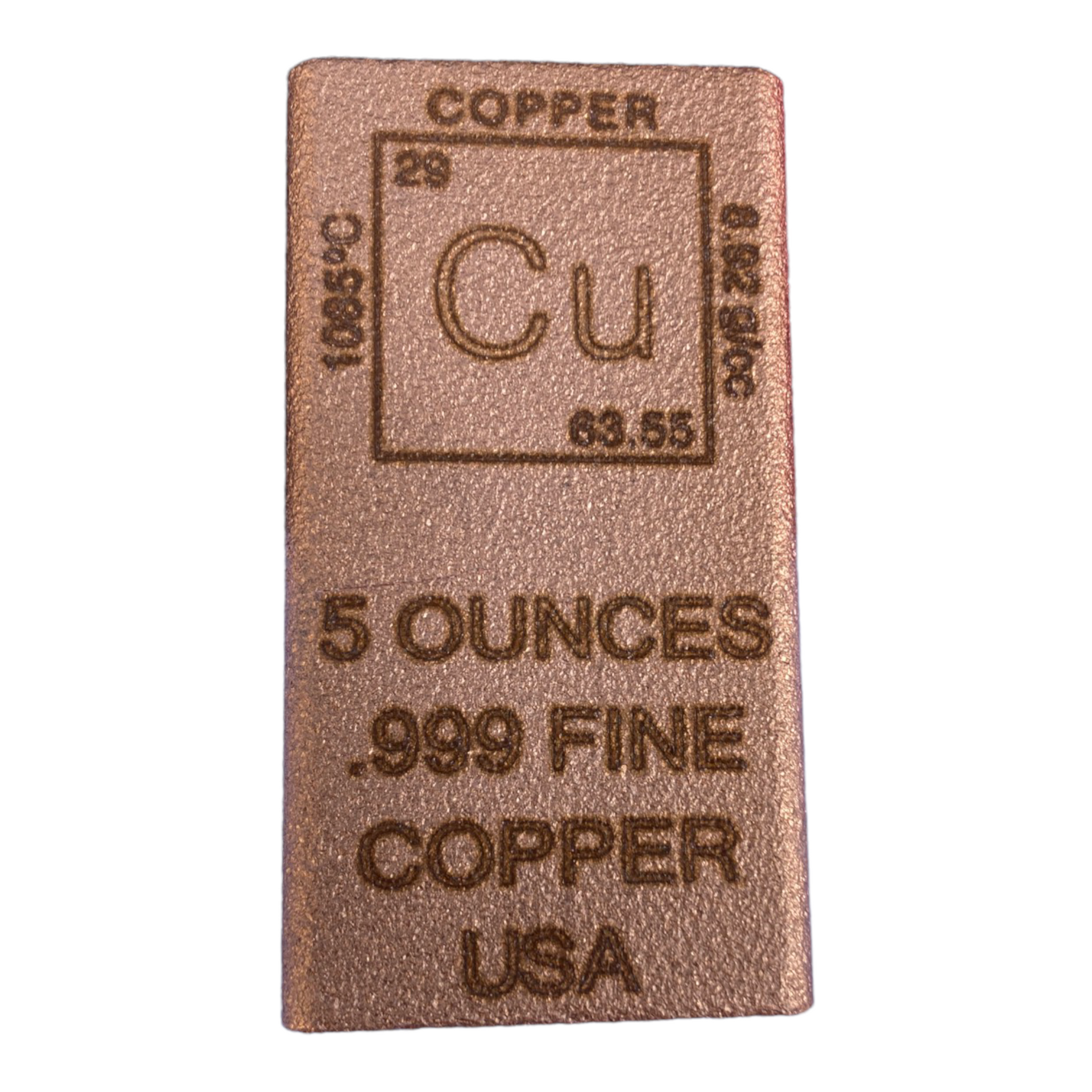 Element Design 5 oz Copper Bullion Bar by Liberty Copper